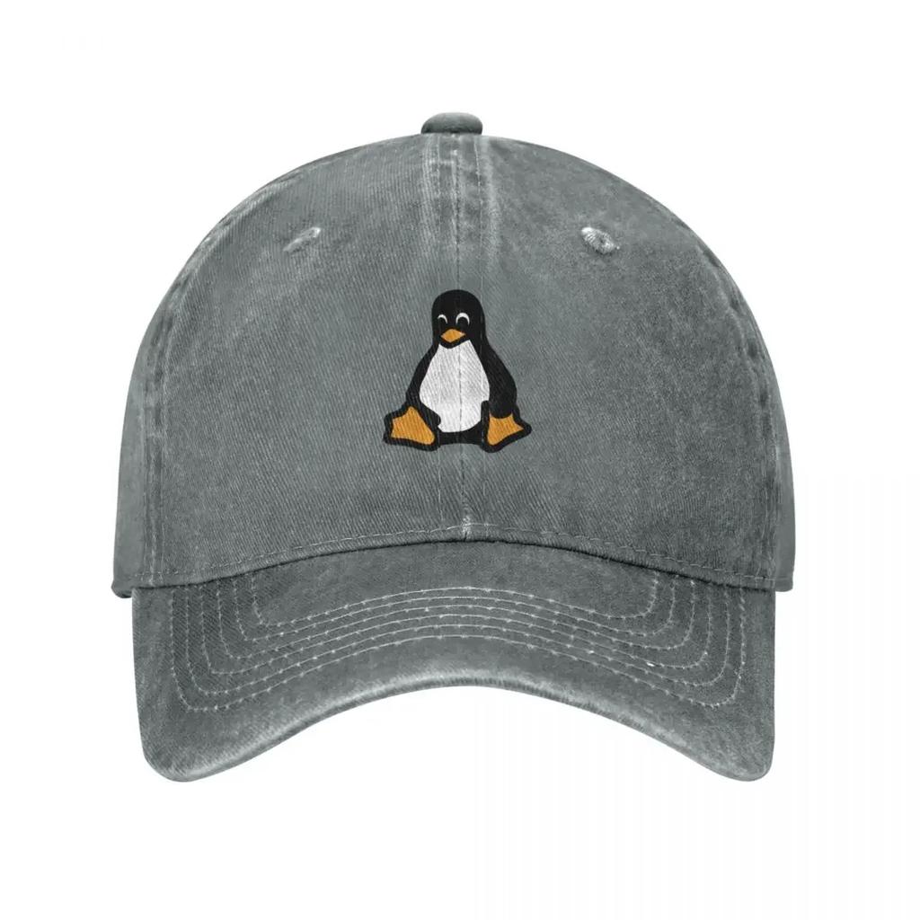 linux tux deUnisexted Baseball Cap hard hat Golf Wear New Hat hats on offer Baseball Unisex Womens