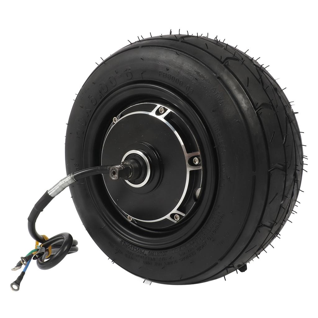 10palcový 48V‑72V 2000‑3000W Bezdušový Motor v Náboji s Vakuovou Pneumatikou Duální Hall Bezuhlíkový DC Motor s Kotoučovou Brzdou pro Elektrickou Motorku Skútr