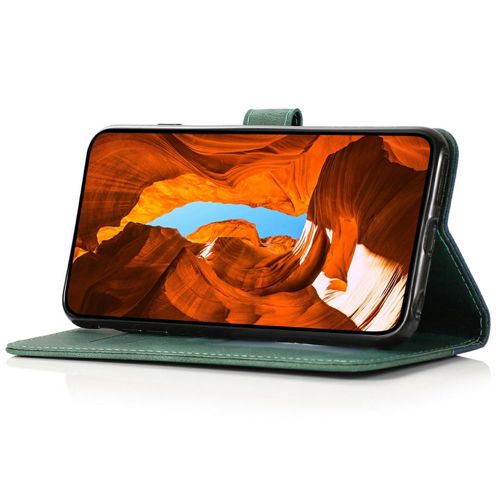 Etui do Motorola Moto G67 Power 5G z Kolorowym Splotem, Portfel, Podstawka, Skórzane Pokrowiec na Telefon z Paskiem na Nadgarstek