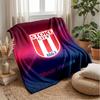 Stoke City FC Custom Name Text Flannel Blanket Soccer Logo Personalized Fleece Throw Blanket Special Gift For Sofa Bedroom Home