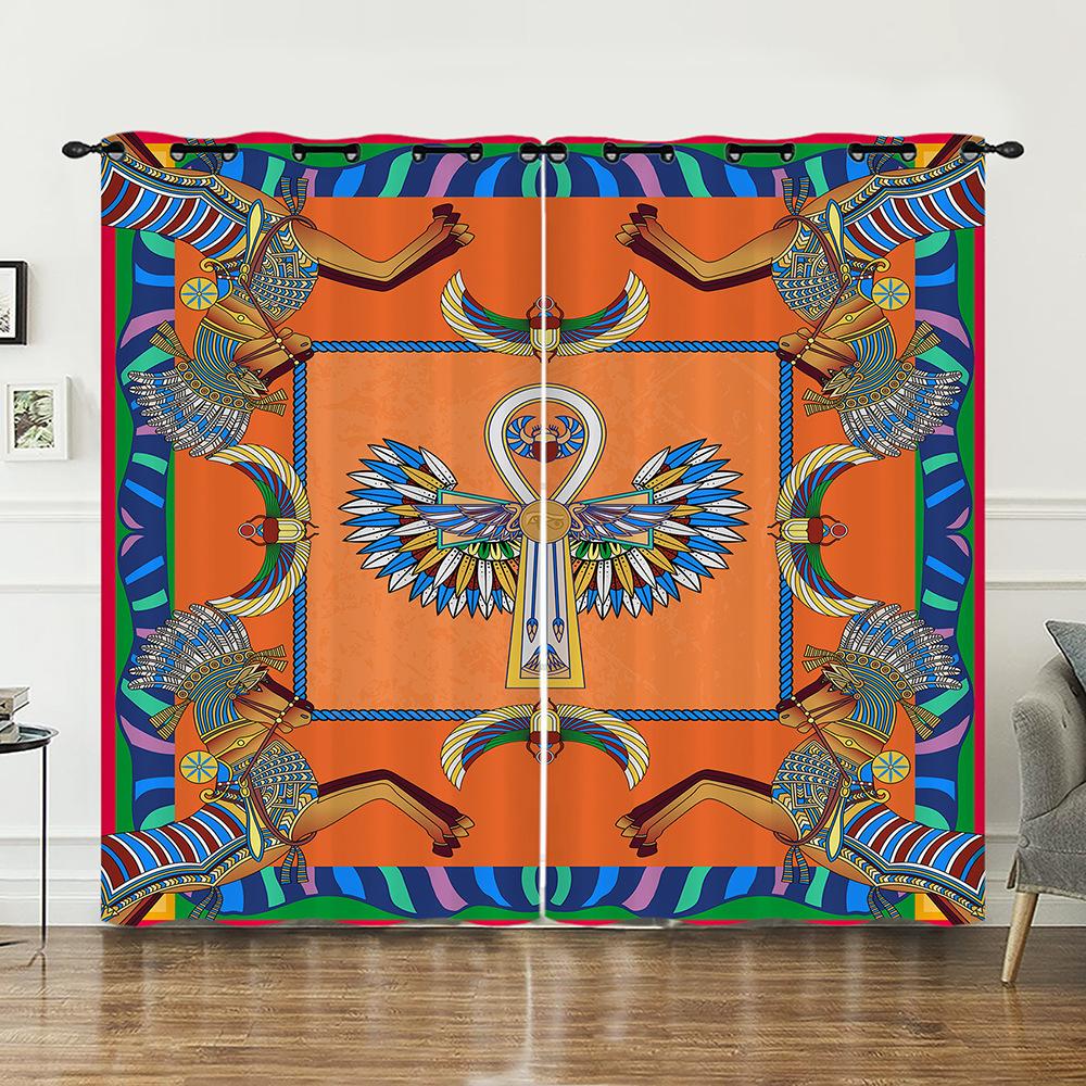 Curtains Bohemian Curtains Bedroom Living Room Blackout Curtains Perforated