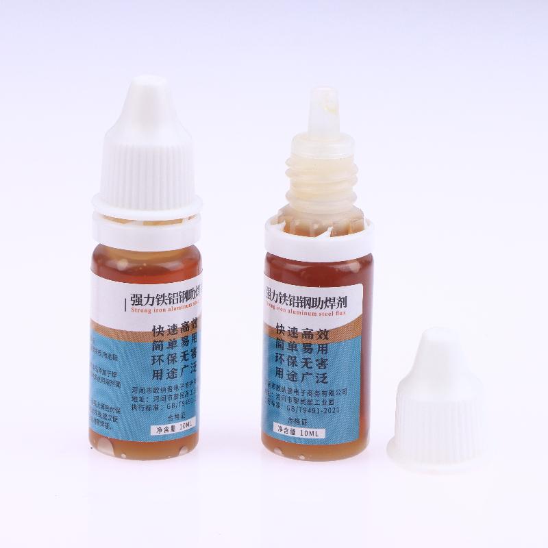 

1Pcs Liquid Aluminum Metal Electronics Copper Soldering Flux 10Ml Soldering Flux No Water Cleaning 18650 Battery Soldering Onesize