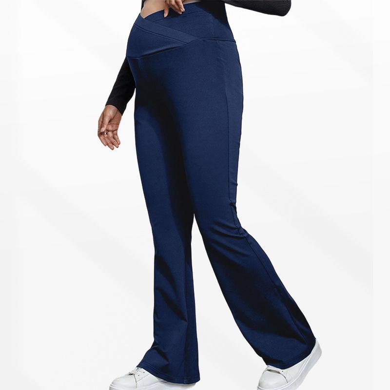 Autumn/Winter High Waist Maternity Yoga Pants with Belly Support & Flared Design
