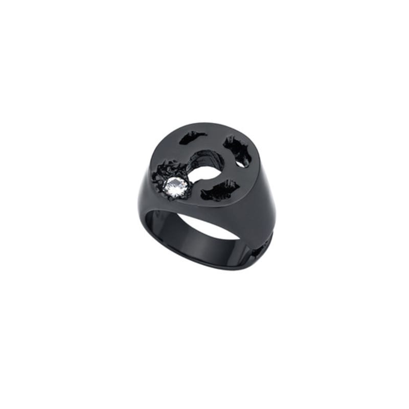 SENTIMENTS NO.309 [BLACK] ROUND METEOR RING