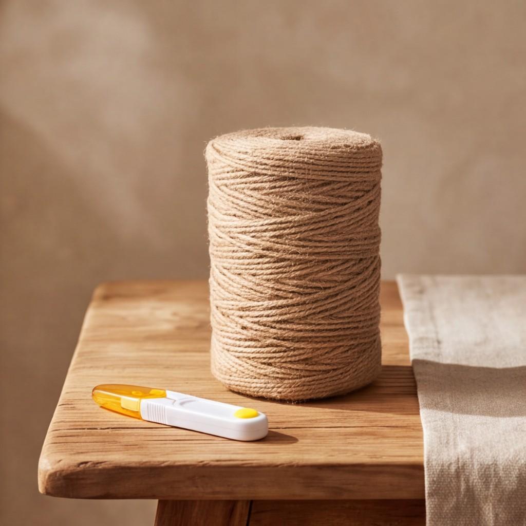 300 M Natural Jute Twine 3MM Brown Craft Cord for Gift Wrapping Floristry Garden Plant Tying Decorative Binding DIY Handicrafts Projects