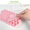 37 with Cover Honeycomb Mesh Ice Cube Trays Reusable Silicone Ice Block Mold Free Ice Maker with Removable Lids