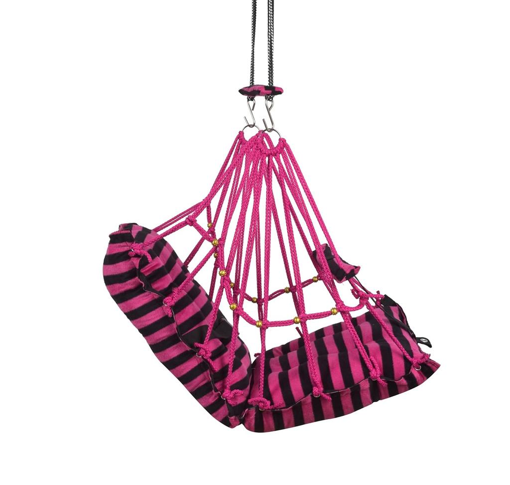 Bavlněná dětská houpačka pro děti Skládací a pratelná 1 až 5 let Dárek pro novorozeně Měkká houpačka s bezpečnostním pásem Snadno přenosná Bezpečnostní zámek