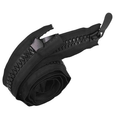 Tvrdý plast Polyester Super velký otevřený zip pro šití na míru Krejčovské řemesla Tašky Stany 120CM