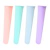 4Pcs Silicone Ice Cream Moulds Silicone Popsicle Mold Set with Lid Reusable 100ml Ice Lolly Pop Mould Popsicle Ice Lolly Maker