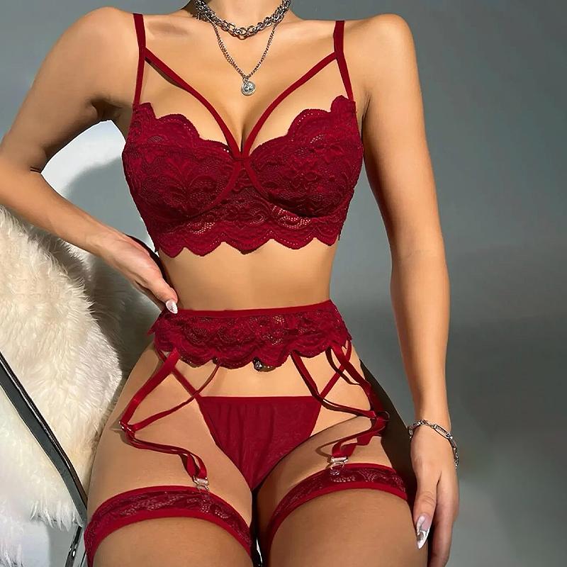 Sexy Lace Bra And Panty Set Perspective Costumes Lingerie Suit Underwear Dress Porn Sexy Lingerie For Women