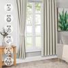 Hansleep Grade 1 150cm Wide x 178cm Set of Heat Cold Soundproofing 150cm Wide x 178cm Curtains, Blackout, Long, 2, Beige, Insulation, Protection,