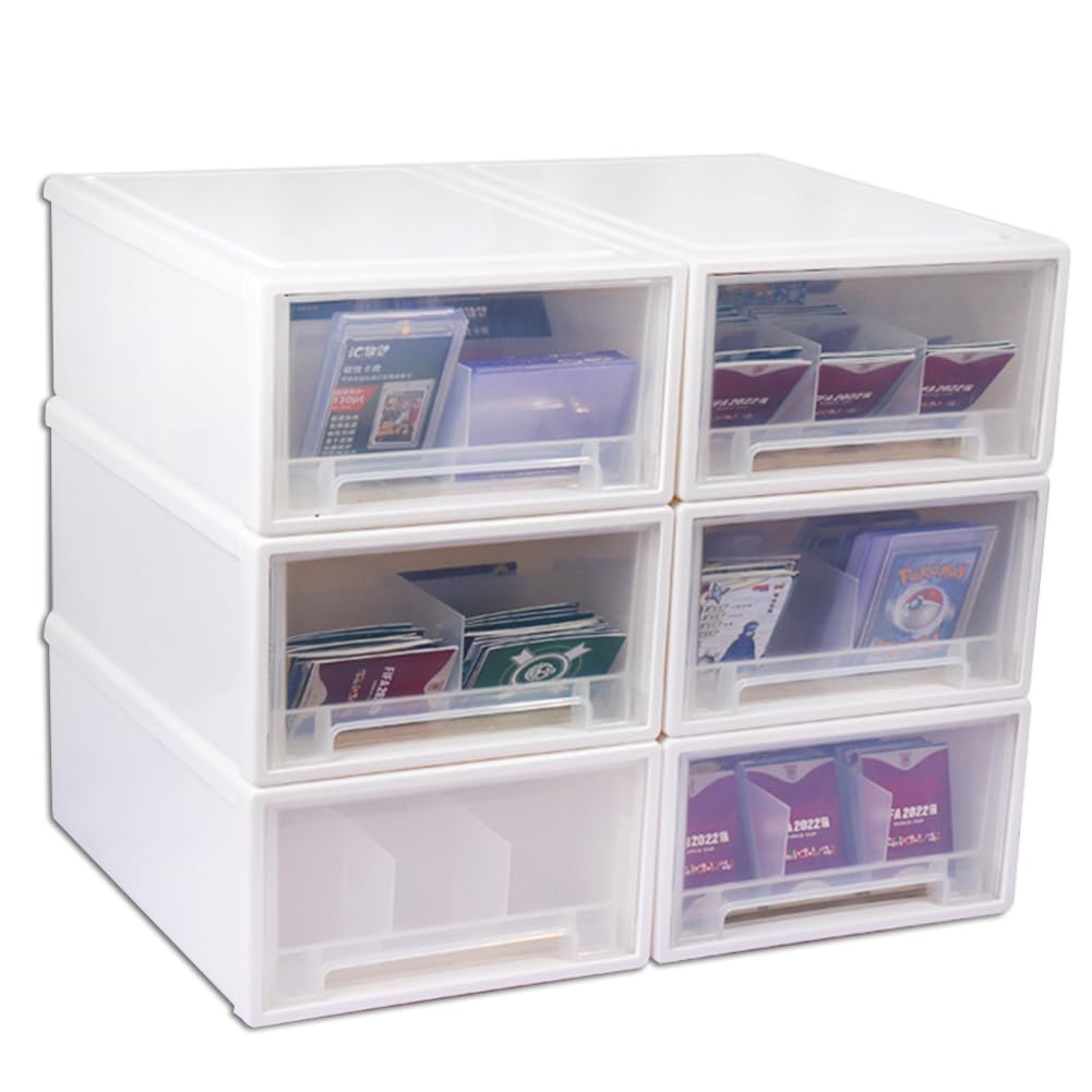 REDICE Ящик для колоды Свободный Большая ширина 26 x Глубина 37 x Высота Коробка для колоды торговых карт Стиль Комбинация Вместимость 142 см Штабелируемый Коробка белый 7945₽