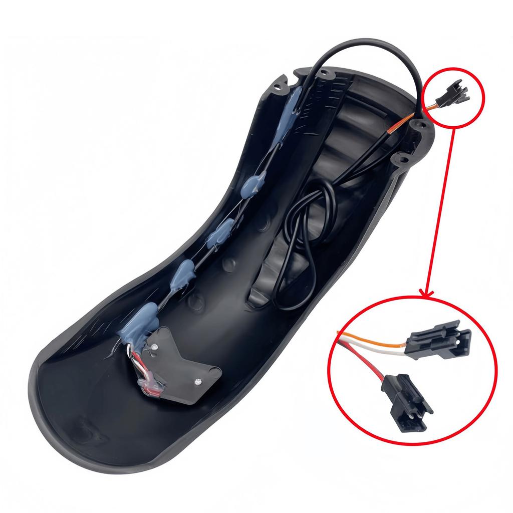 Elektroroller Hinterradschutzblech mit Bremslicht Erweitertes Schutzblech Protektoren Rollerplatte für Rollerteil