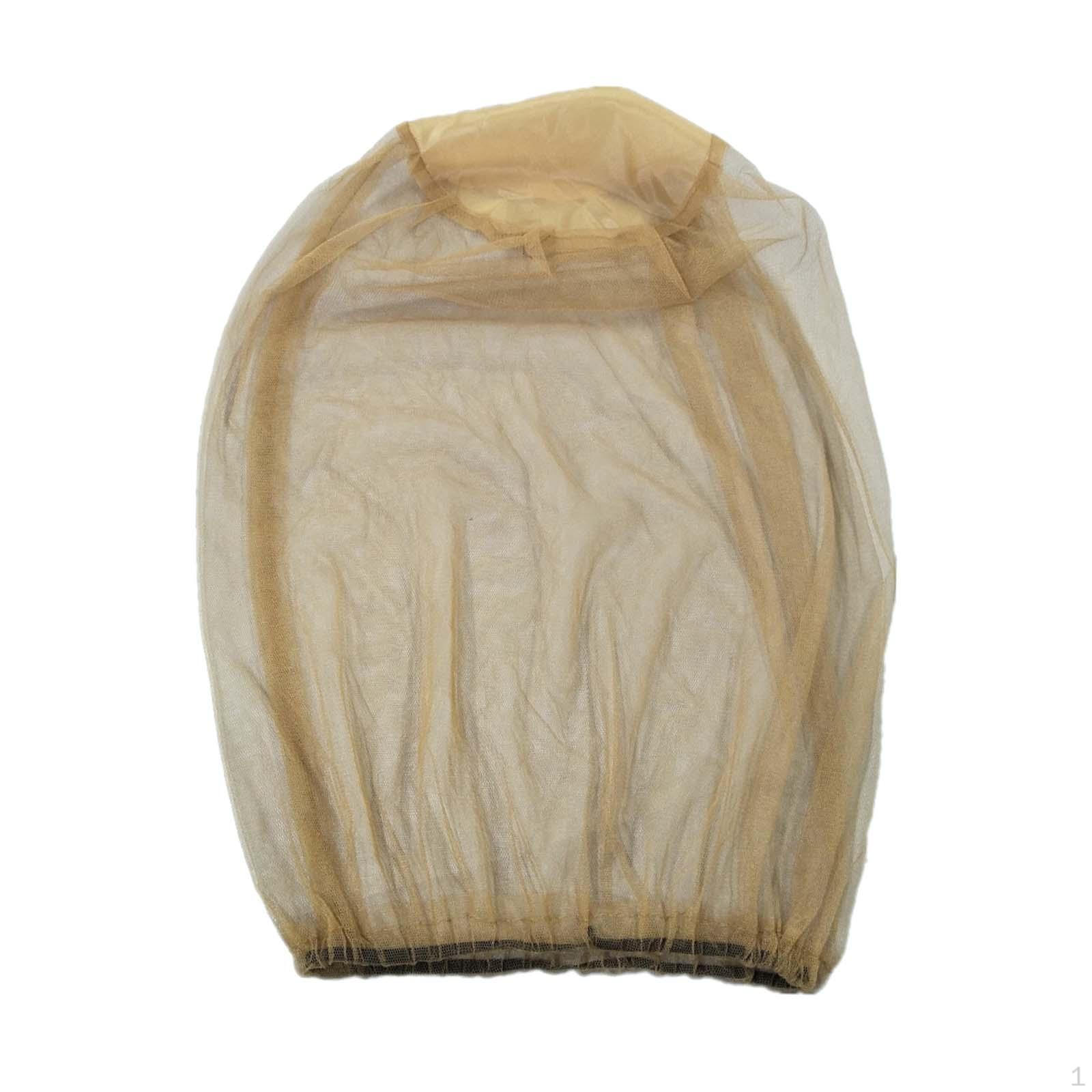 

Сетка на голову, дышащая маска для лица, экран, шнурок, удобная рыболовная шапочка, сетка для шеи бежевый