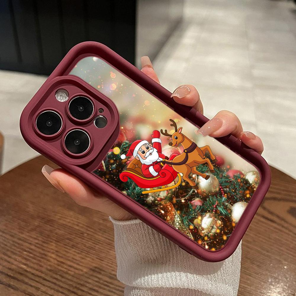 

Мягкий чехол Sky Eye Ladder для Samsung A06 A15 A25 A35 A55 A14 A24 S23 S24 FE Все модели Samsung Чехлы для телефонов Чехол NY41 Санта-Клаус Рождественская елка OPPO A38 4G(A18)