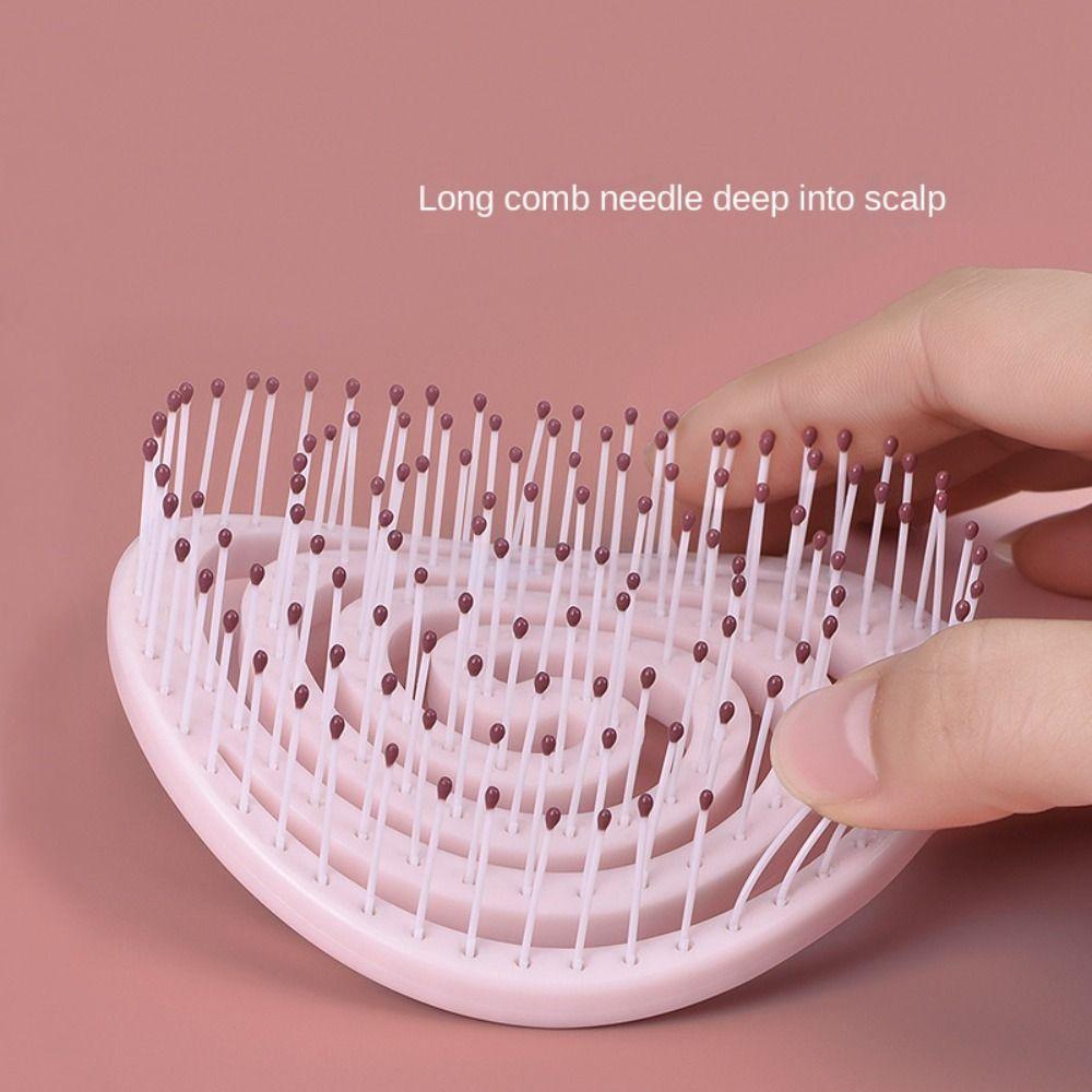 Mosquito Coil  Shape Lollipop Shape Barber Comb Macaron Scalp Massage Comb  Girl