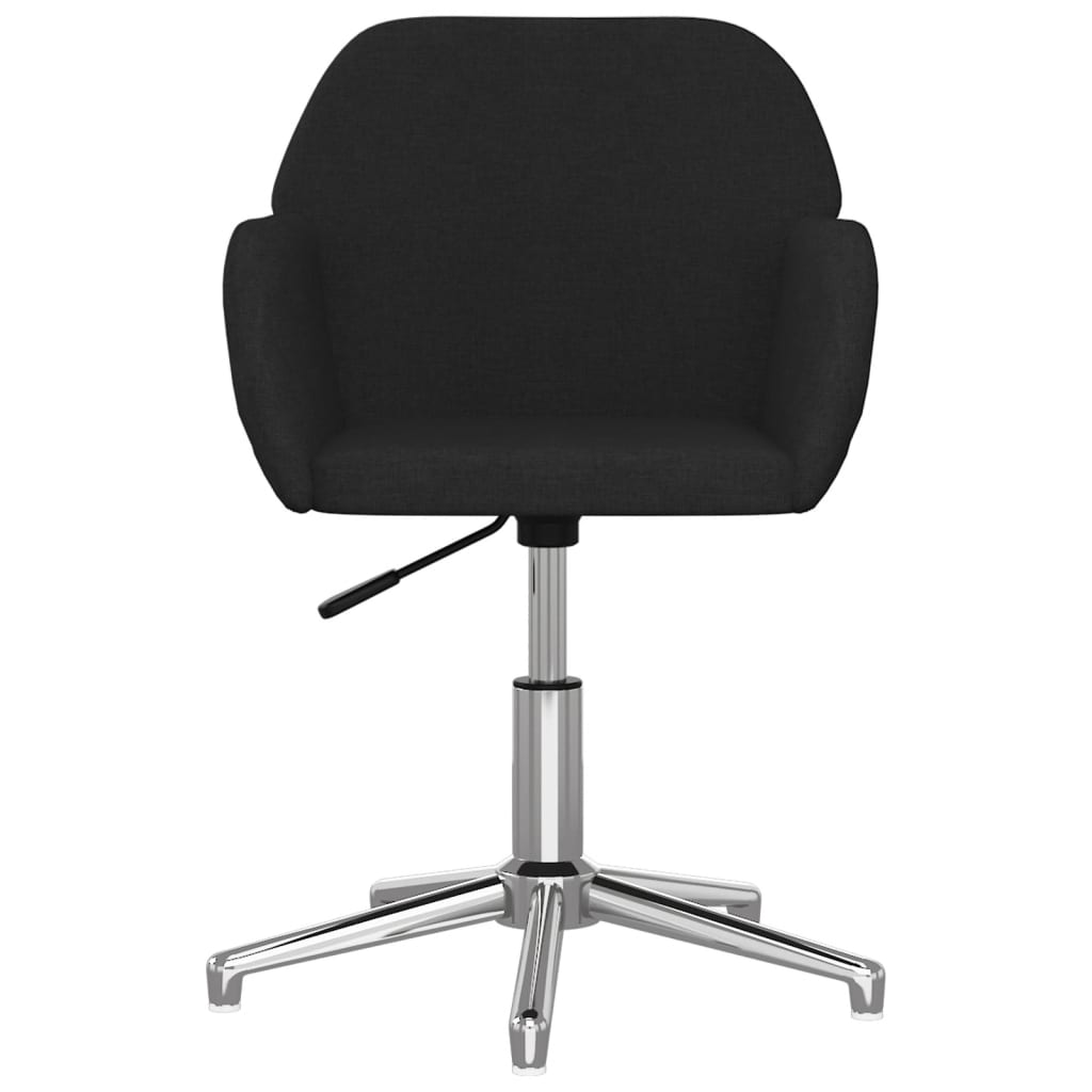Dining Room Chairs 2 Pcs Swivel Black Fabric