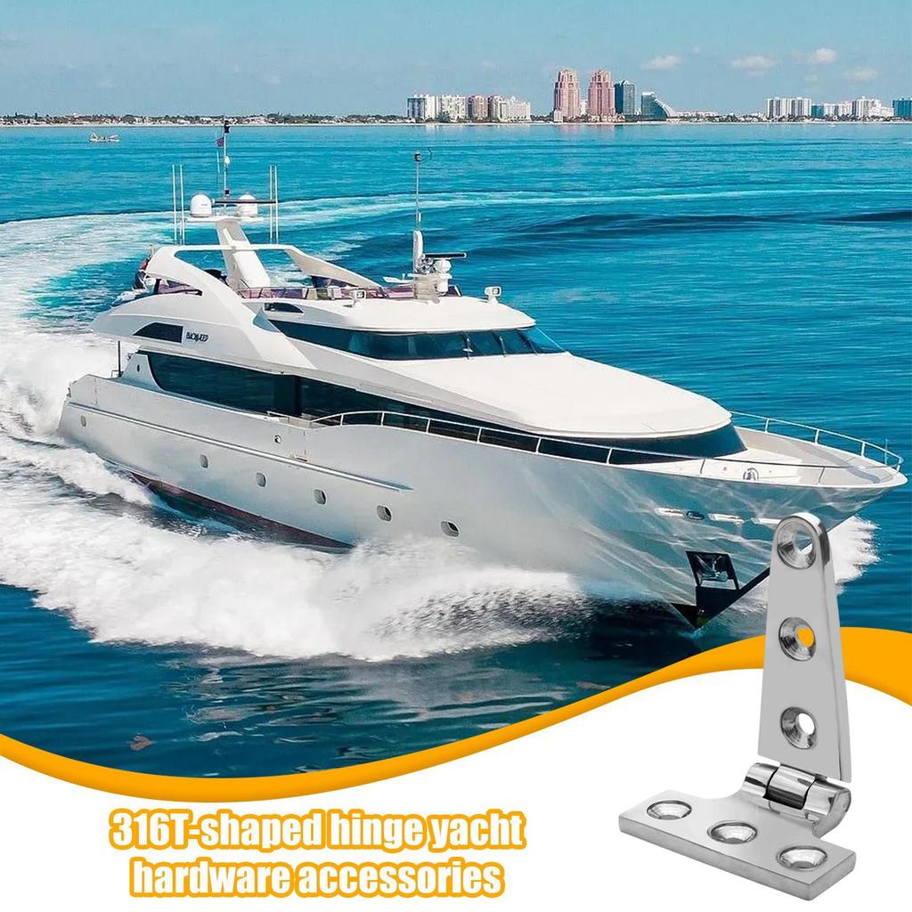 Stainless Steel Hinges 316 Stainless Steel Heavy Duty Boat Accessories Rust Proof Deck Shed Door Hinges For Cabinet Yacht