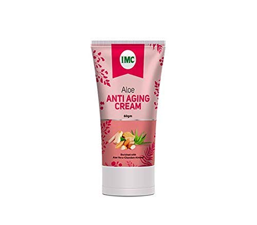 IMC Aloe Anti-Aging Cream Enriched with Sea Buckthorn Oil, Herbal, 60 g, Pack of 2