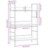 Bookshelf with 3 Shelves Oak Finish 60 * 27.6 * 90.5 cm Engineered Wood