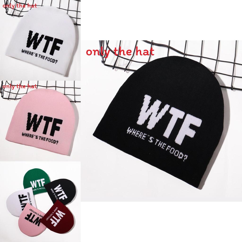 Knit Hat For Men Women Warm Beanie With Alphabet Letters For Streetwear Fashion