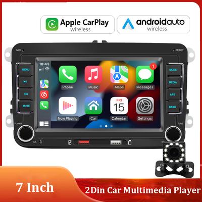 7 Inch Car Radio Wireless CarPlay Android Auto For VW/Passat/Touran/Caddy /Jetta Car Radio Stereo 2din Car Multimedia Player