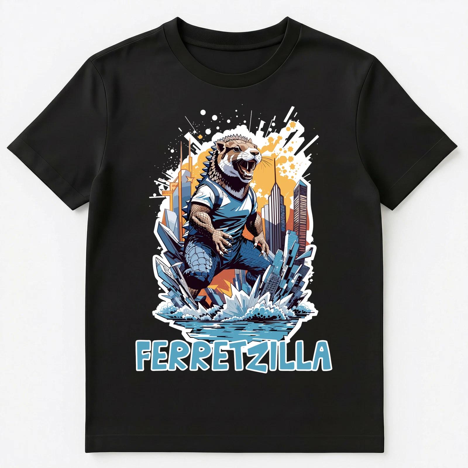 Ferretzilla Ferret Graphic Unisex T-Shirt XL