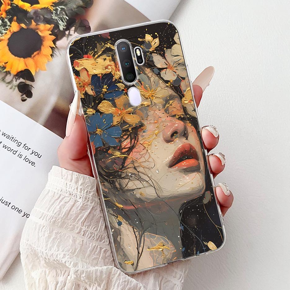 For Oppo A9 2020 Case Oppo A11x New Luxury Painted Cover Shockproof Phone Case For Oppo A5 2020 A92020 OppoA11x Soft Fundas Bags