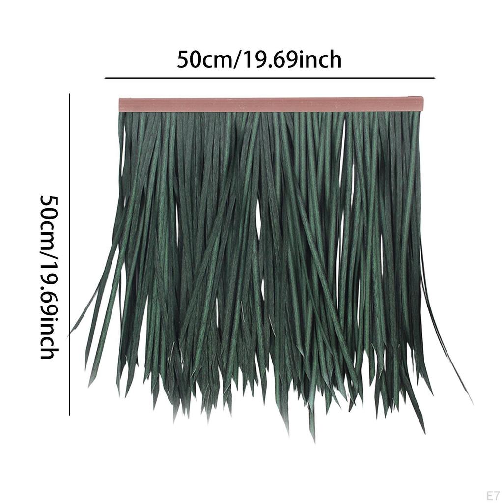Synthetisches Strohdach Schilf Künstliche Dachschindeln Dachdeckung 50cmx50cm, Realistisches Gras