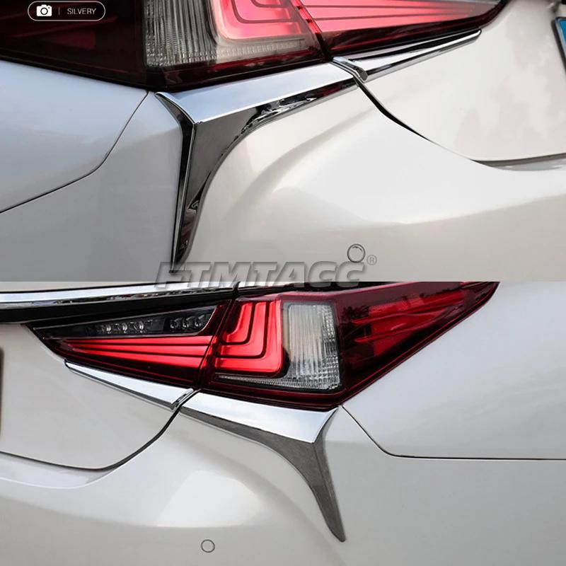 For Lexus ES ES200 ES250 ES300h ES350 2018 2019 2020 2025 2025 Car Sticker ABS Cover Stick Frame Rear Light Lamp Eyebrow Trim