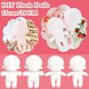 15/20cm DIY Plush Doll Normal/Fat Cotton Doll Body NO Attribute Kits Blank Unembroidery 20cm Plush Attribute Dolls Girls Gifts