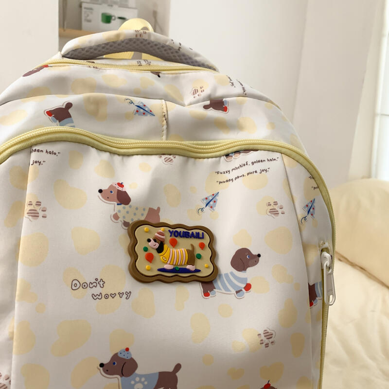 Leopard Print Junior High School Student Schoolbag Women's Backpack Lightweight Backpack