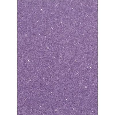Rubber Sheet - Unspecified - 21x29.7 Cm - Glitter Purple - Flexible