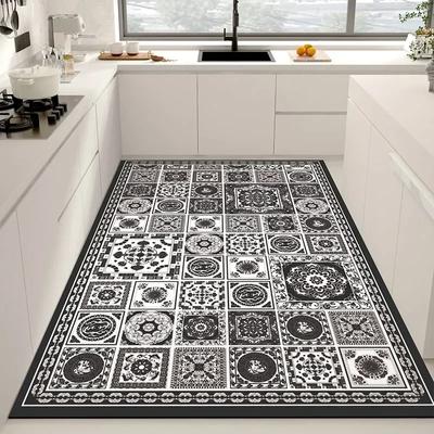 Keukenvloermat PVC Waterdicht Leer Tapijt Matten Antislip Groot Oppervlak Vloerkleed Huisdecoratie Tapis Cuisine Sol