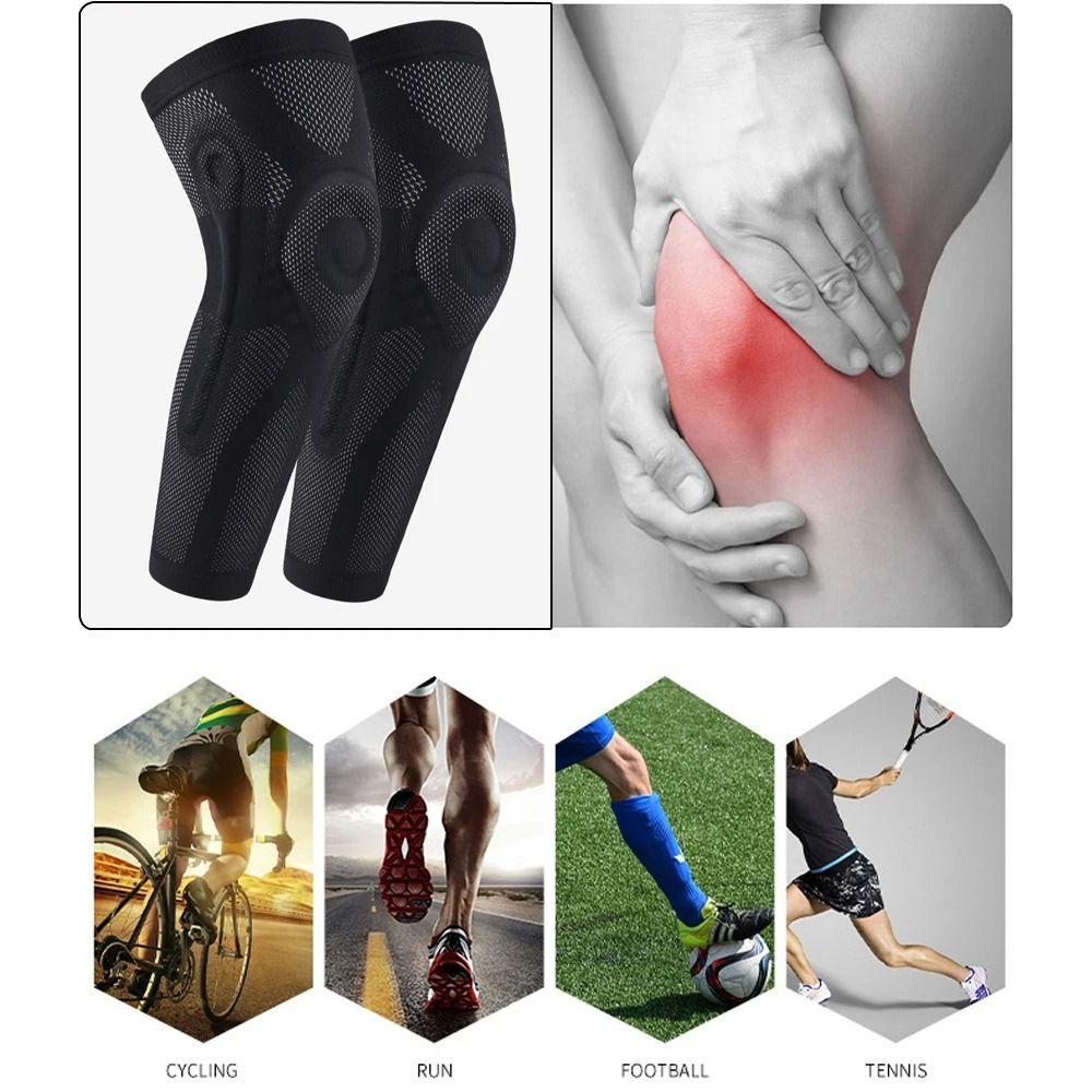 Patella Gel Pads Knee Brace Support Long Kneepad Knee Protector  Volleyball Running