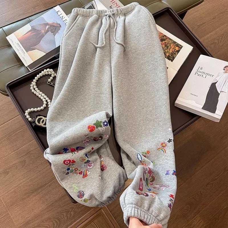 Pants for Women Elastic High Waist Long Trousers Plus Size Double Layer Thickened Stretchy Versatile Casual  Pants