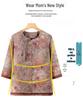 Summer Chinese Style Plus Size Top for Elderly Women - Loose Three-Quarter Sleeve Shirt