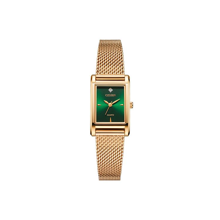

CITIZEN 30m Water Resistant Quartz Movement Stainless Steel Strap Watch Women s Watch Green Dial EJ6123-81W EJ6123-81W