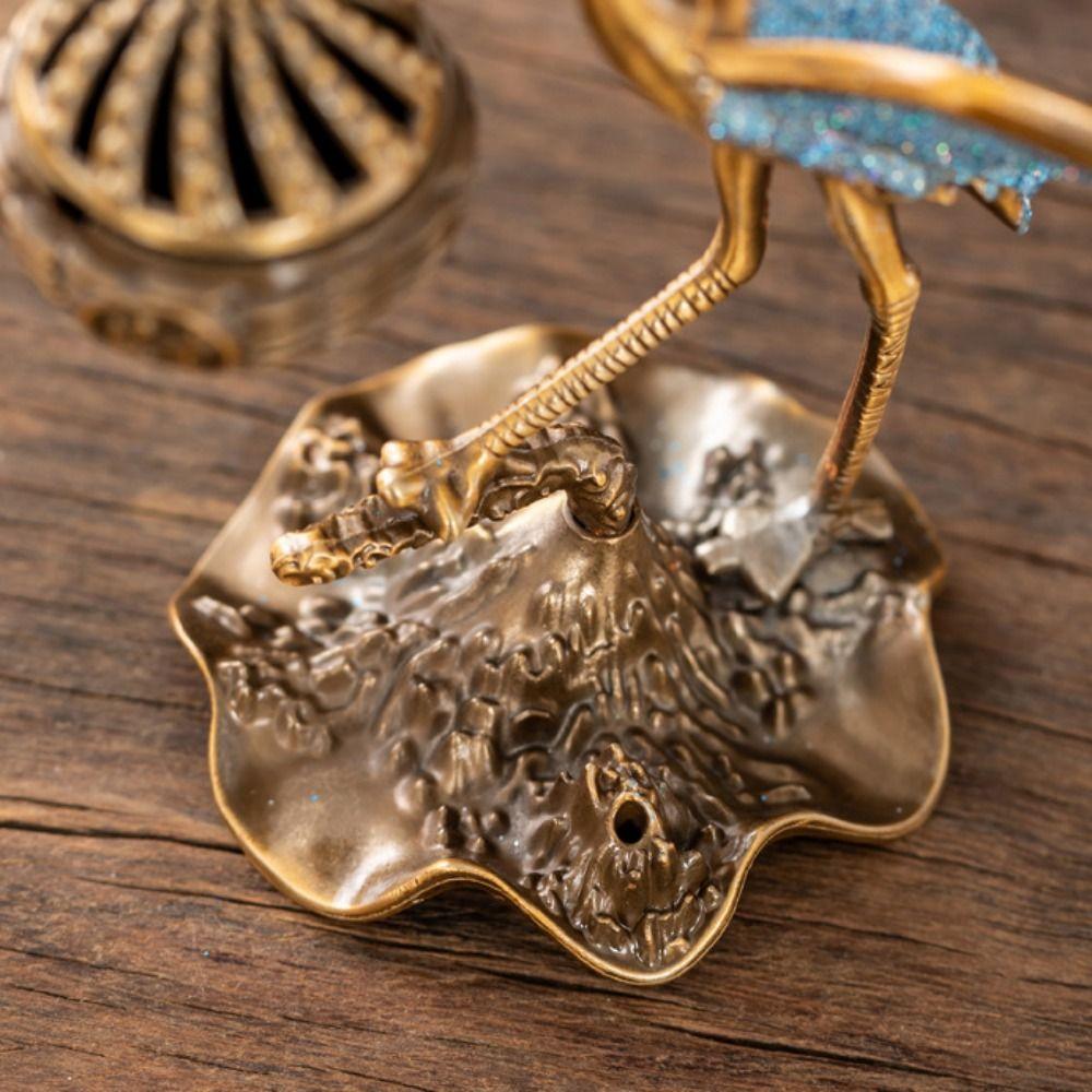 Red-crowned Crane Incense Holder Chinese Style Indoor Aromatherapy Creative Incense Burner Gifts