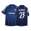 Retro Fußballtrikot Real Madrid Barcelona Man Utd City Argentinien England Tottenham Benutzerdefinierte Nummer Gestickt Bambus