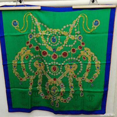 Used CARTIER Jewel Pattern Cartier Scarf Jewel Pattern