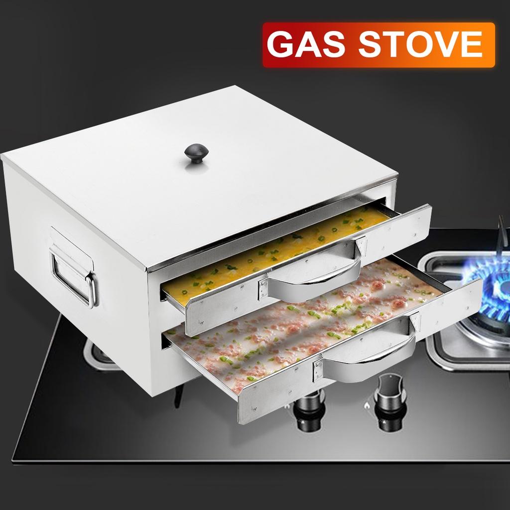 DIY Stroj na vaření rýže na nudličky v páře Nerezový parní zásuvkový kotel Kuchyňský plech na vaření Rychlá příprava jídla