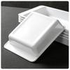 Shechi White Rectangular Melamine Serving Tray