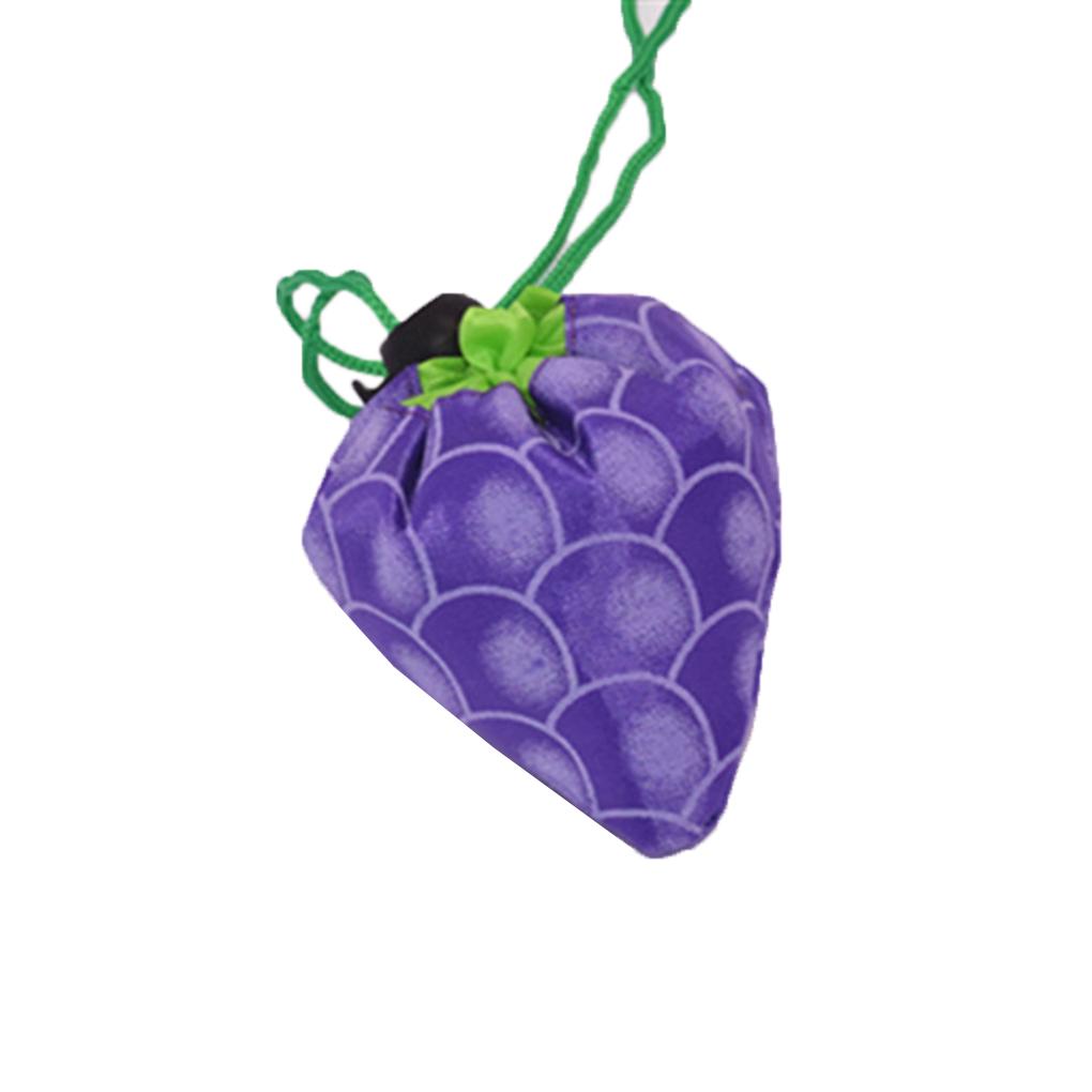 

Многоразовая складная сумка для покупок с фруктами Экологическая дорожная сумка-тоут для продуктов grape