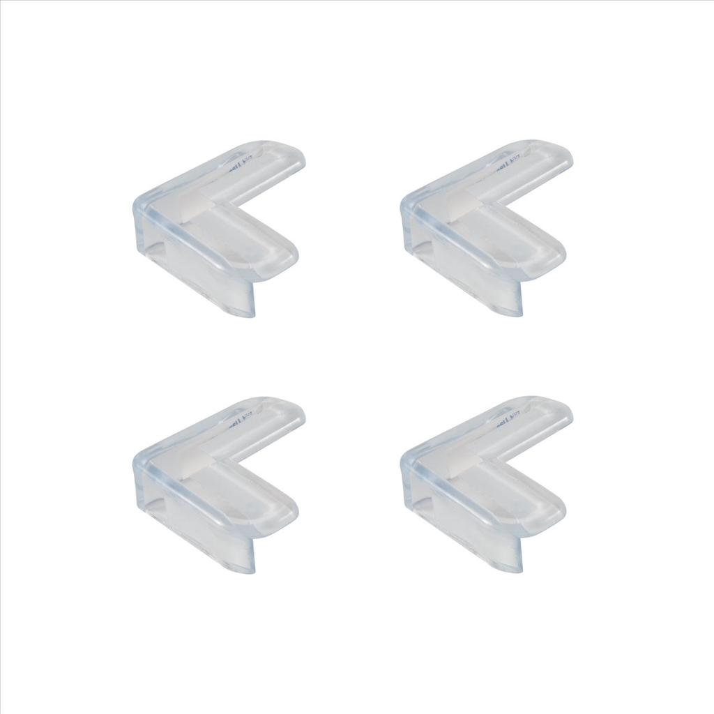 BHBL 4 Pieces Clear Safety Soft Plastic Table Desk Corner Guard Protector