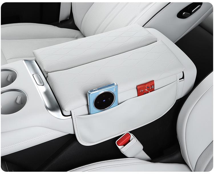 Xiaopeng X9 Armrest Box Protective Pad - Leather Cover & Heightening Pad Accessories