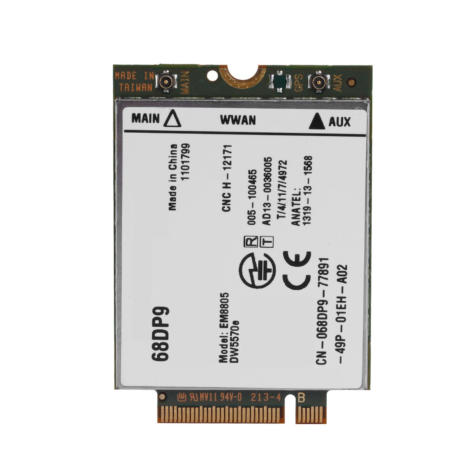 

Модуль мережевої карти NGFf M.2 EM8805 3G 4G WWAN карта DW5570E DC-HSPA+ HSPA+ HSDPA HSUPA WCDMA чорний