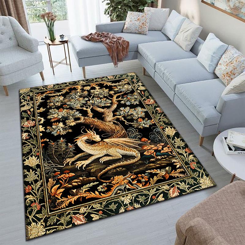Fox Floral Frame Carpet Is Suitable For Living Room And Bedroom Doormats Office Balcony Decorative Carpet A10