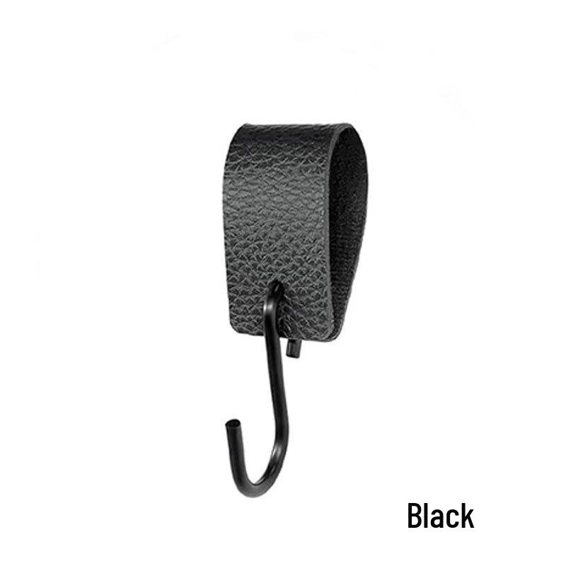 Multi-Functional Leather & Metal S-Shaped Hook for Camping, Office, Kitchen, Bathroom, and Bedroom.