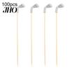 Natural Bamboo Toothpicks 100 Pcs Golf Cocktail Picks, Fancy for Appetizers, Wooden Fruit Skewers Cheese Olive Picks Food Sticks Sandwich, Themed